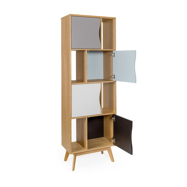 Етажерка за книги в дъб 65x191 cm Avon - Woodman-image-4