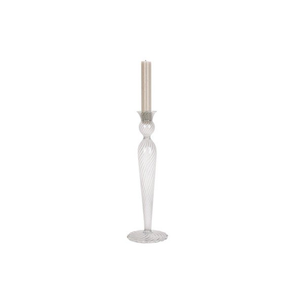 Стъклен свещник, височина 26,5 cm Swirl - PT LIVING-image-2