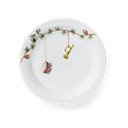 Бяла десертна порцеланова чиния с коледен мотив ø 19 cm Hammershøi Christmas – Kähler Design