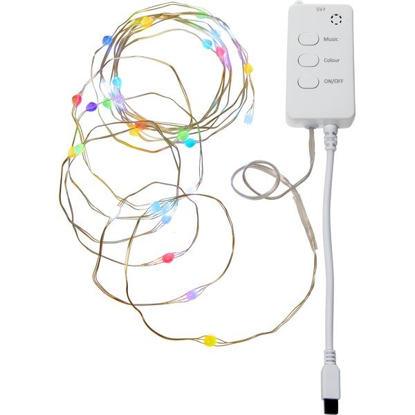 Светлинна верига с USB с 30 бр. крушки, дължина 300 cm Smart Strip – Star Trading