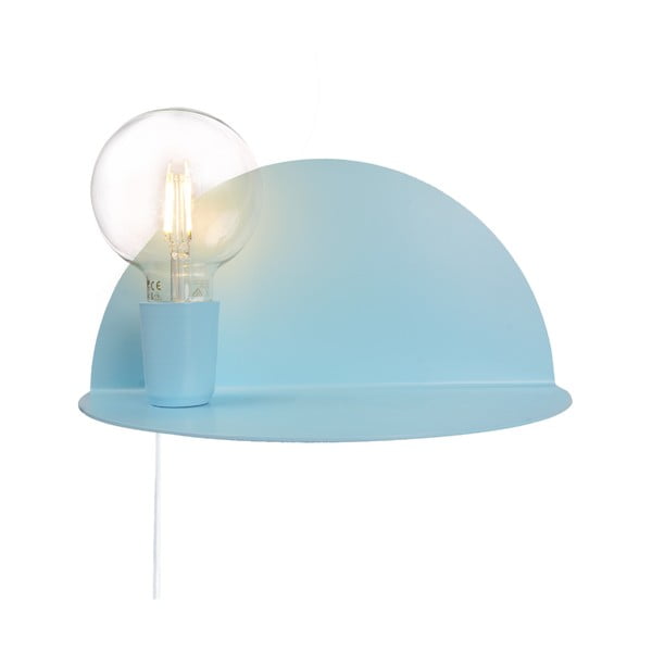 Синя стенна лампа с рафт Shelfie - Homemania Decor