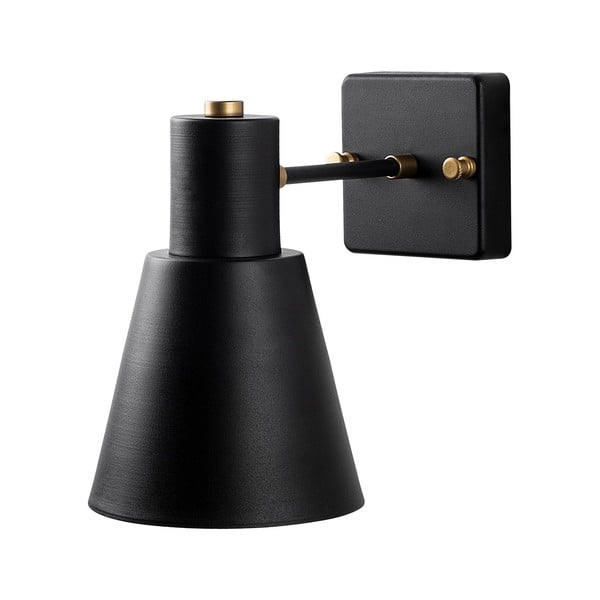 Стенна лампа в черно и златисто ø 14 cm Funnel – Opviq lights