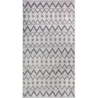 Сив килим подходящ за пране 120x180 cm Zig Zag – Vitaus