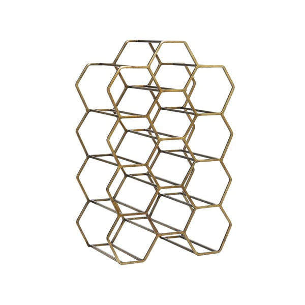 Метална стойка за вино в бронз за 12 бутилки Salbris - Light & Living-image-2