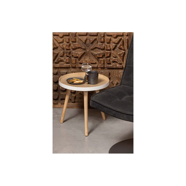 Странична масичка с бели детайли WOOOD Sasha-image-2