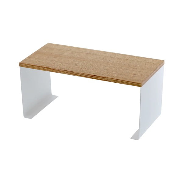 Метален допълнителен рафт в бял и естествен цвят 30,5x14 cm Tosca – YAMAZAKI