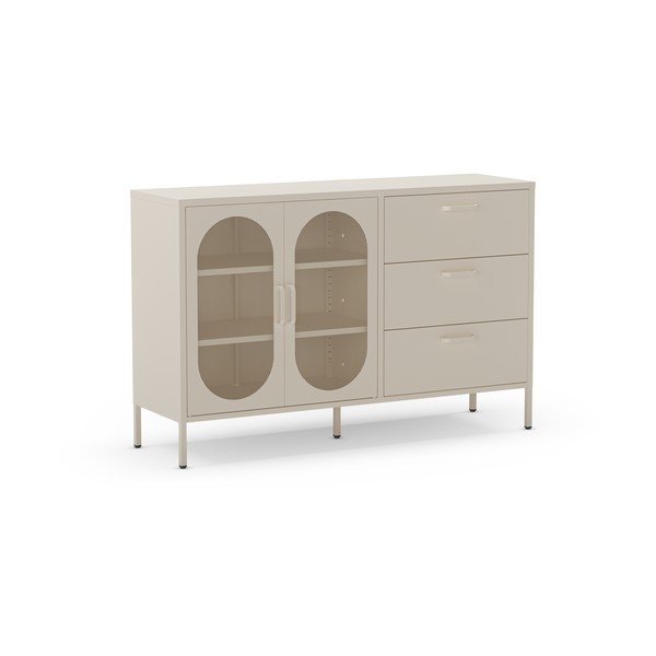 Кремав скрин 140x90 cm Diora – Marckeric-image-2