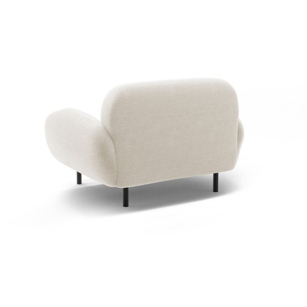 Бяло кресло от букле Poppy – Micadoni -image-2