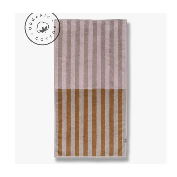 Кафяво-бежови кърпи от органичен памук в комплект от 2 броя 40x55 cm Disorder - Mette Ditmer Denmark
