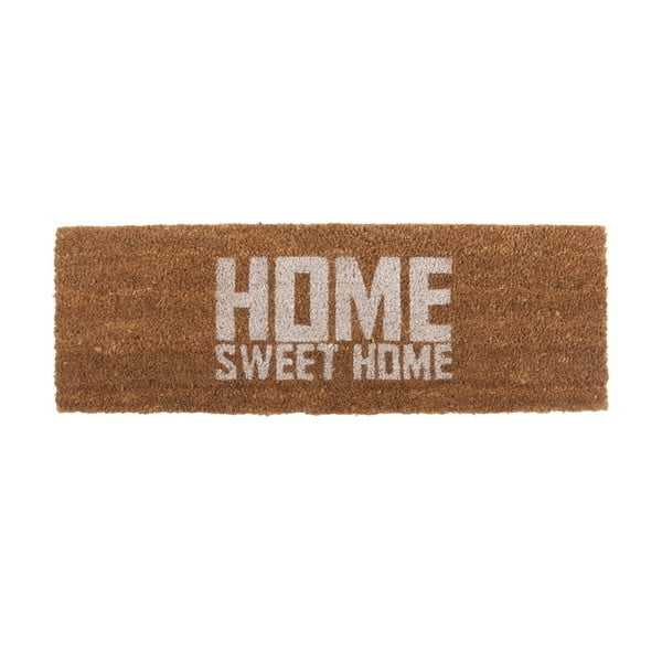 Изтривалка за врата с бял надпис Home Sweet Coir, 75 x 26 cm Home Sweet Home - PT LIVING