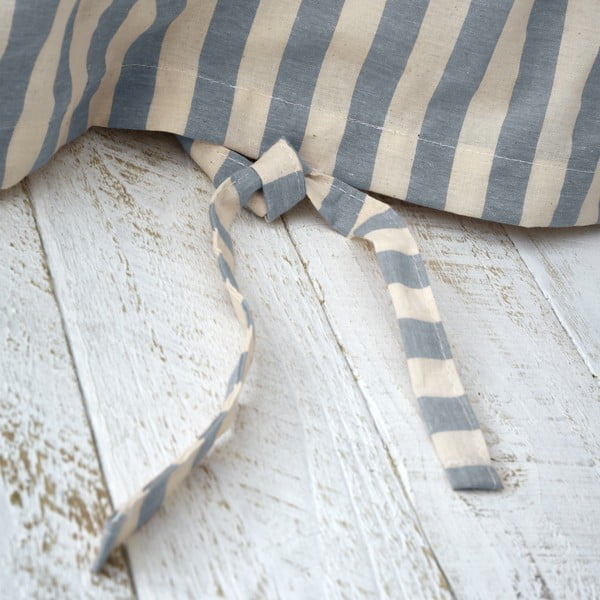 Синьо  двойно  спално бельо 200x200 cm Zanzibar Stripe – Pineapple Elephant-image-3