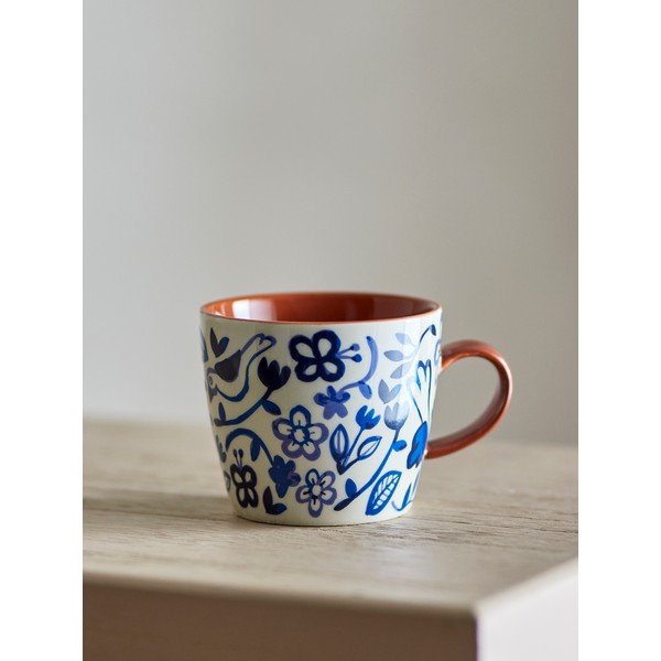 Сини/кремави глинени чаши в комплект 4 бр. 300 ml Figuria – Bloomingville-image-1