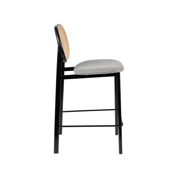 Черен/светлосив бар стол 94 cm Spike - Zuiver-image-4