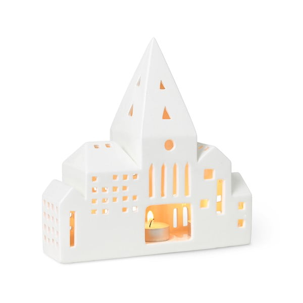 Бял керамичен свещник Urbania Lighthouse City - Kähler Design-image-2