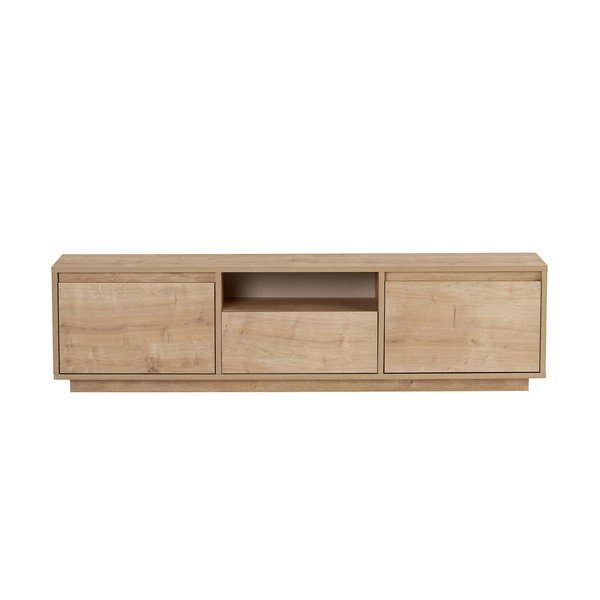 Маса за телевизор от декор от дъб  в естествен цвят 160x42x30 cm Sentinel – Kalune Design-image-3