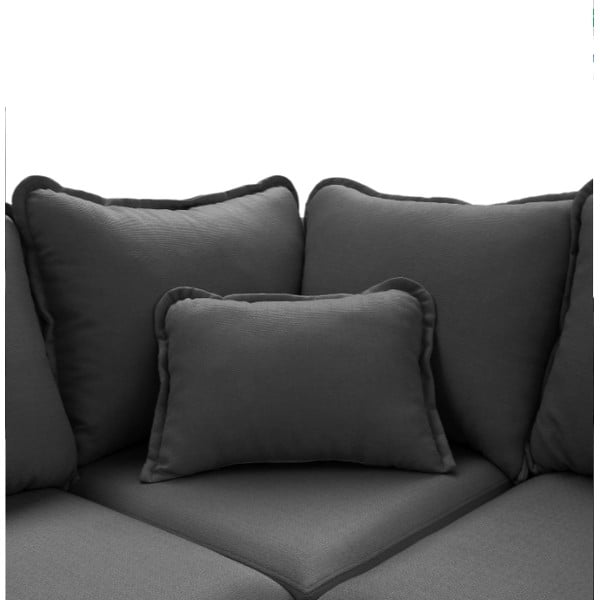 Тъмносив ъглов диван (ляв ъгъл) Beata - Ropez-image-1