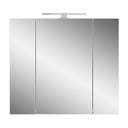 Бял шкаф за баня с огледало 76x71 cm - Germania