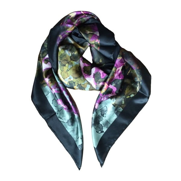 Hedvábný šátek Linea, 130x130 cm