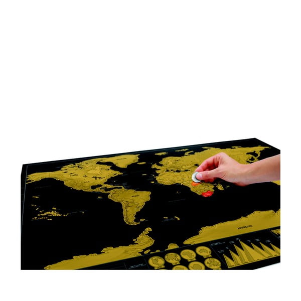 Stírací mapa světa Luckies of London Deluxe Edition-image-1