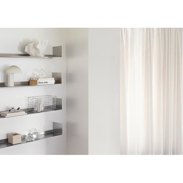 Стоманен стенен рафт в матово сребрист цвят 80,5 cm Float – Mette Ditmer Denmark-image-2