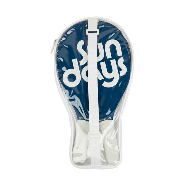 Комплект от 2 бухалки и топки за плажен тенис Indigo Nouveau Bleu - Sunnylife-image-1