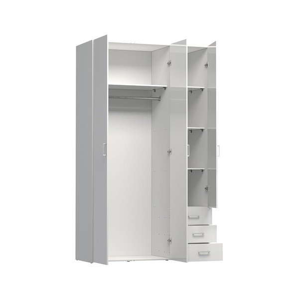 Бял гардероб Evegreen House Spark, височина 200,4 cm - Evergreen House-image-1
