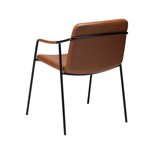 Стол за хранене от кафява изкуствена кожа Boto - DAN-FORM Denmark-image-3