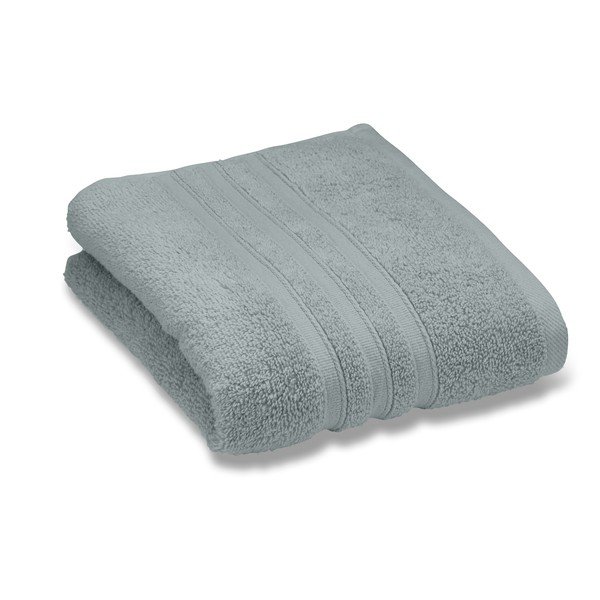 Сиво-зелена памучна хавлиена кърпа от тери 70x120 cm Zero Twist – Catherine Lansfield