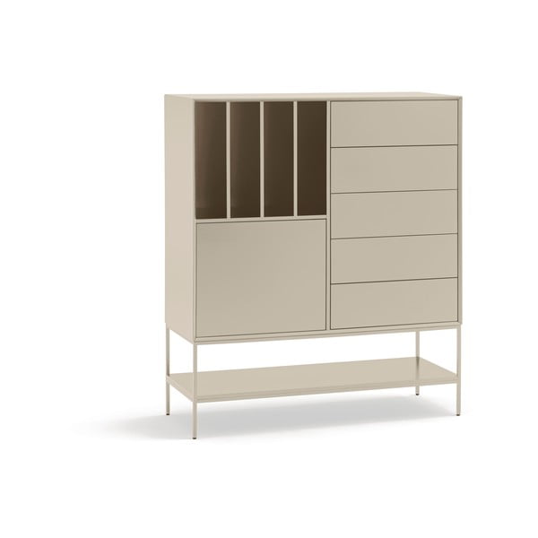 Кремаво шкафче 120x140x45 cm Platt – Teulat-image-2