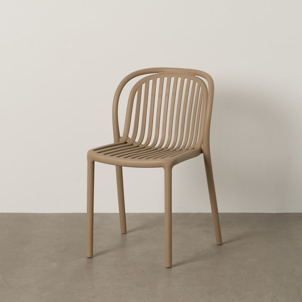 Бежов пластмасов трапезен стол Alia – Ixia-image-1