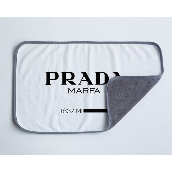 Черно-бяла кърпа от микрофибър 45x70 cm Prada - Really Nice Things