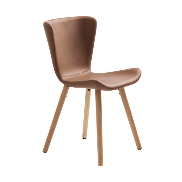 Кафяви метални трапезни столове в комплект от 2 бр. Teslin – Unique Furniture