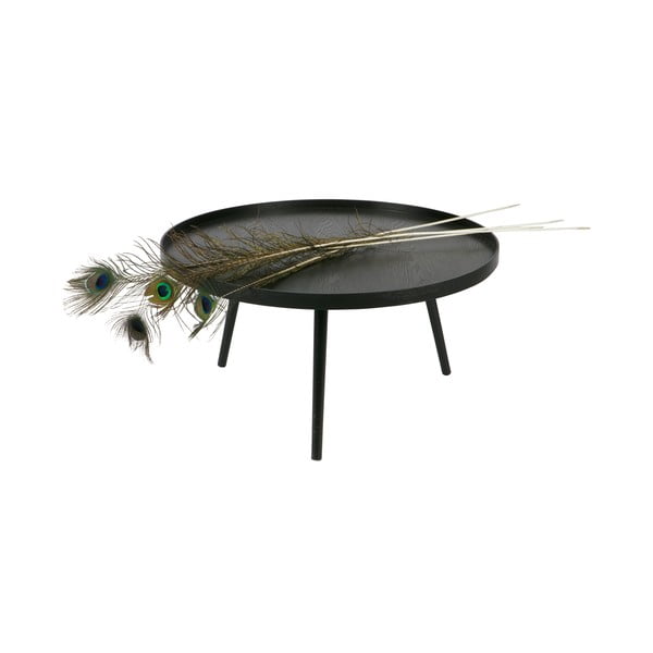 Черна масичка за кафе, Ø 78 cm WOOOD Mesa-image-4