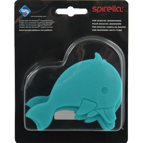 Детска противоплъзгаща подложка за вана 12x8 cm Dauphins – Spirella-image-1