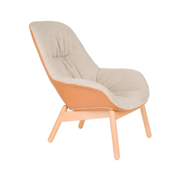 Бежово кресло Duke – White Label