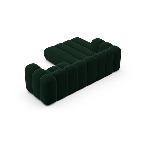 Тъмнозелен ъглов диван (ляв ъгъл) Lupine – Micadoni Home-image-3