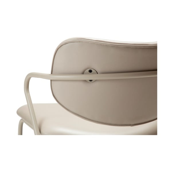 Бежов фотьойл от изкуствена кожа Zed - DAN-FORM Denmark-image-1