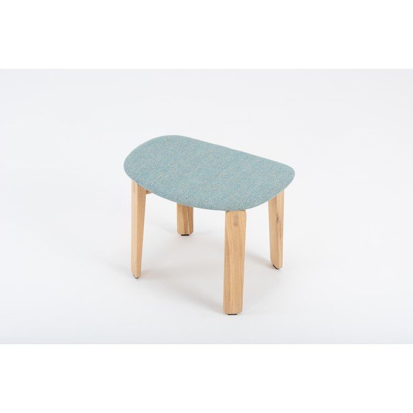 Табуретка за крака от син дъб Nora - Gazzda-image-4