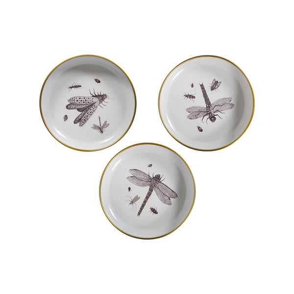Sada 3 dekorativních talířů WOOOD Insect