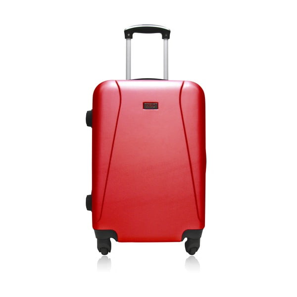 Червен куфар с количка Lanzarote, 91 л - Hero