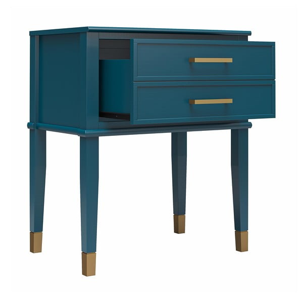 Тъмносиньо нощно шкафче Westerleigh – CosmoLiving by Cosmopolitan-image-4