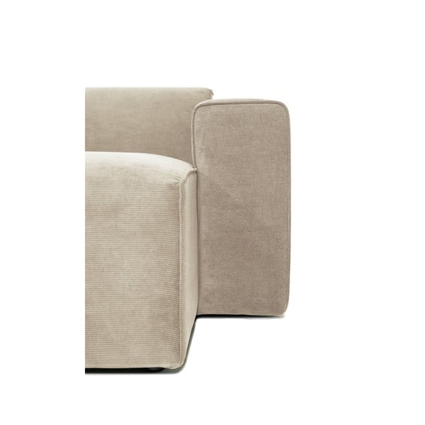 Бежов ъглов диван от велур (десен ъгъл) Sting - Scandic-image-4