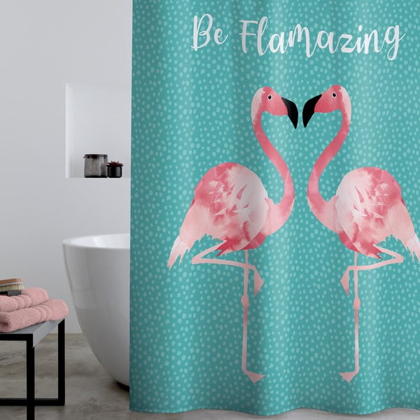 Завеса за душ 180x180 cm Flamingo - Catherine Lansfield