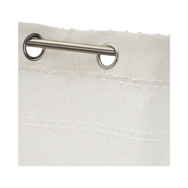 Бяло-бежово перде със смес от лен 140x260 cm Nodes – Casa Selección-image-3