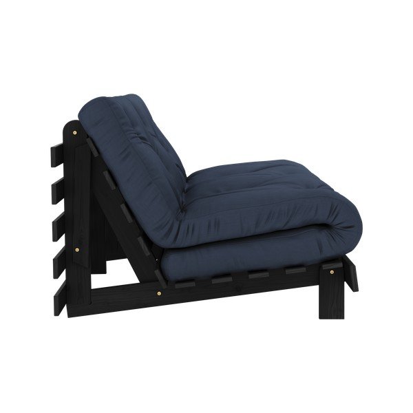 Тъмносин разтегателен диван 160 cm Roots Black Night – Karup Design-image-4