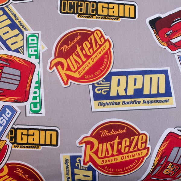 Червено единично  памучно детско спално бельо 140x200 cm Cars "Legend" – Jerry Fabrics-image-4