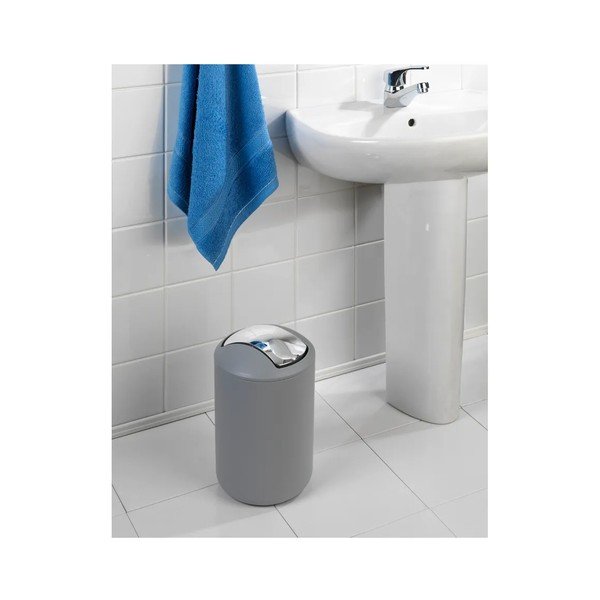 Сив пластмасов комплект аксесоари за баня Brasil – Wenko-image-1