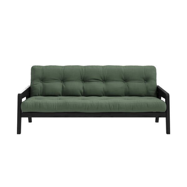 Зелен разтегателен диван 204 cm Grab - Karup Design