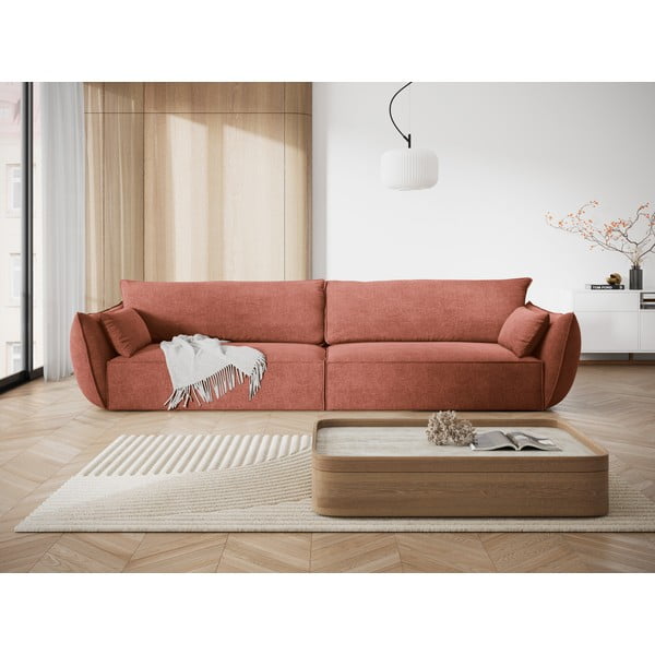 Червен диван 248 cm Vanda - Mazzini Sofas-image-1