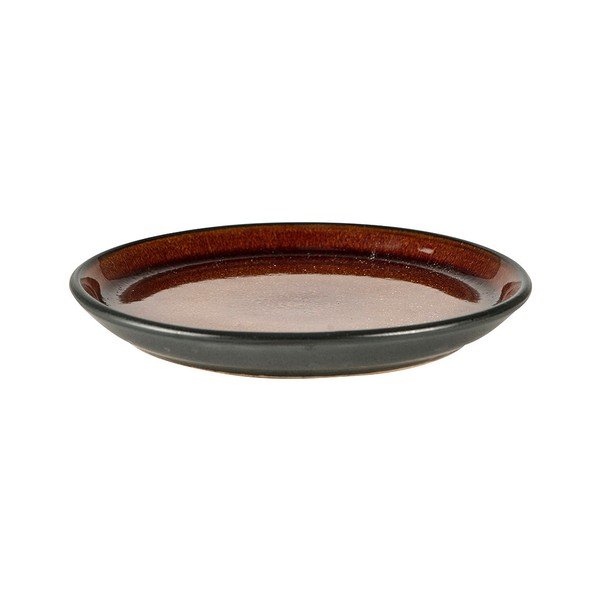 Черна/в кехлибарен цвят десертна глинена чиния ø 17 cm Gastro Black/Amber – Bitz-image-3